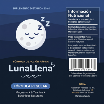 LunaLlena — Fórmula natural para dormir toda la noche